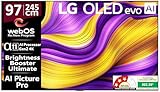 LG 245 cm (97 ઇંચ) OLED evo G5 સિરીઝ 4K અલ્ટ્રા HD (3840 x 2160) સ્માર્ટ વેબઓએસ OLED ટીવી OLED97G56LA