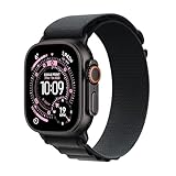 Apple Watch Ultra 3 GPS + સેલ્યુલર 49mm બ્લેક ટાઇટેનિયમ કેસ બ્લેક આલ્પાઇન લૂપ સાથે - મધ્યમ