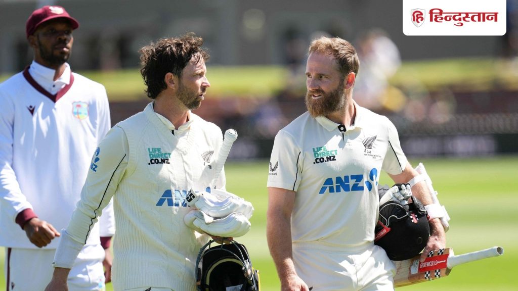 न्यूजीलैंड ने वेस्टइंडीज को दूसरे टेस्ट में 9 विकेट से हराया, सीरीज में ली 1-0 की अजेय...