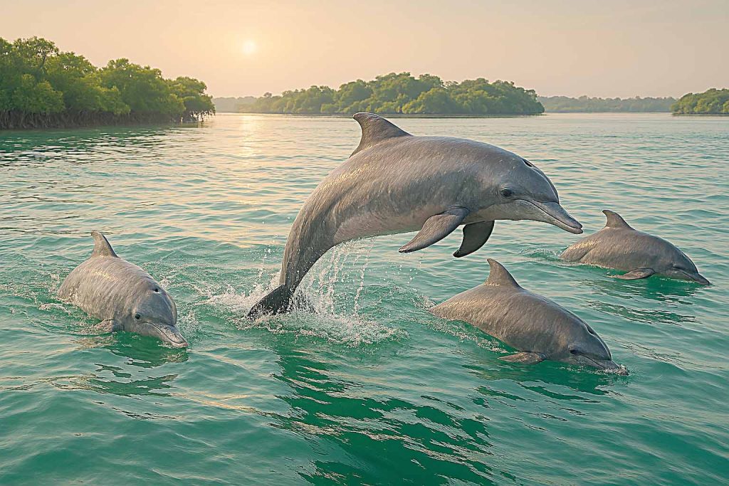 અહેમદપુર માંડવી બીચ ઉપર ડોલ્ફિન દેખાતા મોટી સંખ્યામાં લોકો ઉમટ્યા