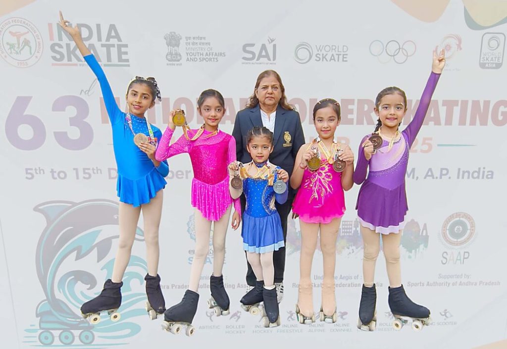 વિશાખાપટ્ટણમ ખાતે યોજાયેલ 63મી નેશનલ સ્કેટિંગ સ્પર્ધામાં ગુજરાતનું… વિશાખાપટ્ટણમ ખાતે યોજાયેલ 63મી નેશનલ સ્કેટિંગ સ્પર્ધામાં ગુજરાતનું...