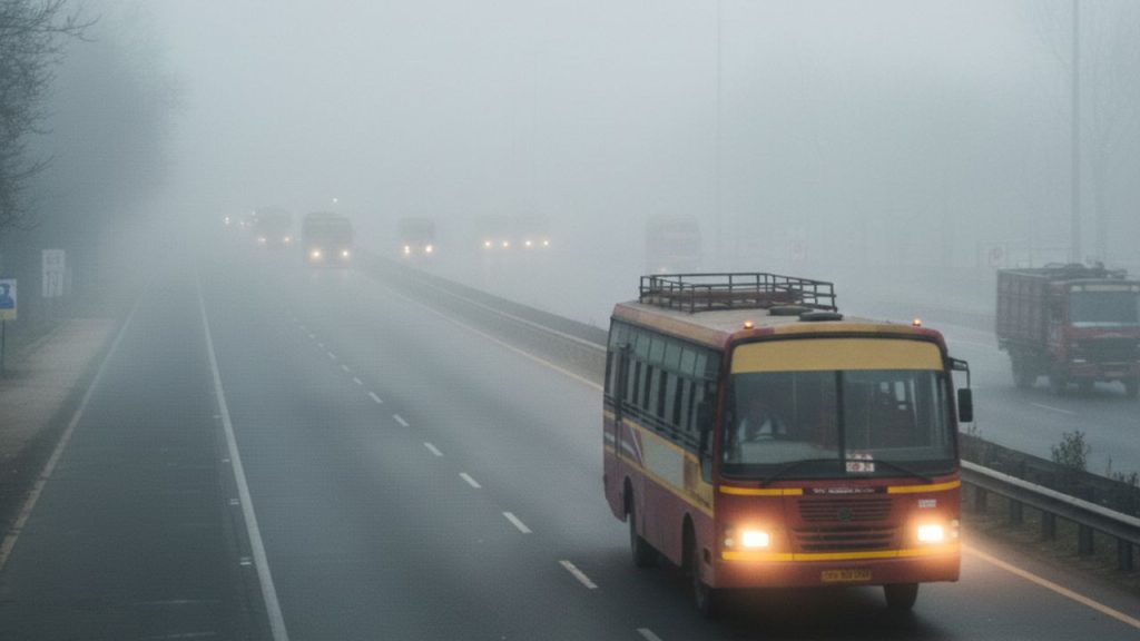 कोहरे में जिंदगी से समझौता नहीं, 50 मीटर से कम हुई दृश्यता तो रोक दी जाएंगी बसें, परिवहन विभाग का एक्शन | Dense Fog Alert Buses to Stop if Visibility Drops Below 50...