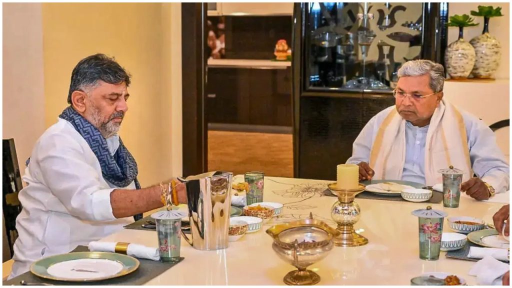 कर्नाटक में शुरू हुआ सत्ता का नया खेल, सिद्धारमैया के करीबी की शिवकुमार से मुलाकात ने बढ़ाई हलचल | Chief Minister Siddaramaiah CM DK Shivakumar Satish Jarkiholi meeting Congress...