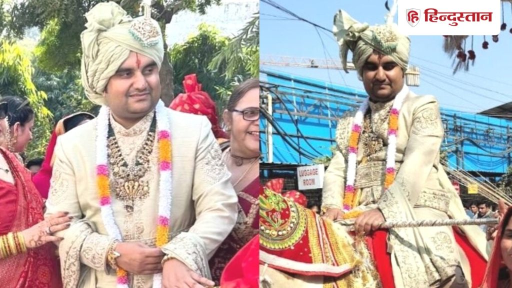 ઇન્દ્રેશ ઉપાધ્યાય લગ્ન: વાર્તાકાર ઇન્દ્રેશ ઉપાધ્યાયના લગ્નની સરઘસ જયપુર માટે રવાના, આવતીકાલે શિપ્રા સાથે સાત લગ્ન કરશે… Indresh Upadhyay Wedding: कथावाचक इंद्रेश उपाध्याय की बारात जयपुर के लिए हुई रवाना, कल शिप्रा संग लेंगे सात...