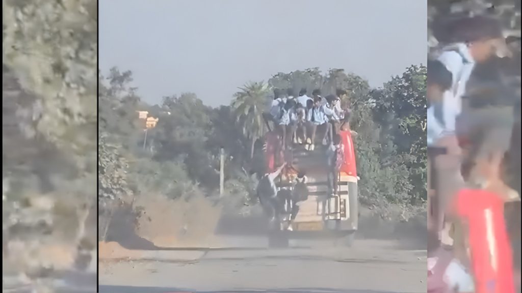 राजस्थान में स्कूल की बस में जितने बच्चे अंदर उससे ज्यादा बाहर, वीडियो में देखें कैसे एक गलती है जा सकती है कई मासूम...