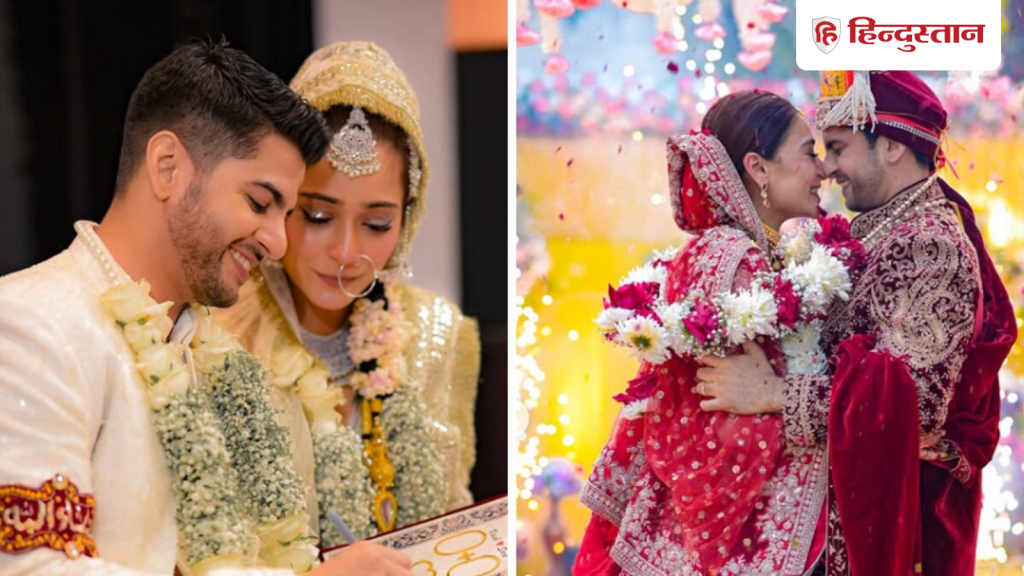 रामायण के &lsquo;लक्ष्मण&rsquo; के घर की बहू बनीं सारा खान, हिंदू और मुस्लिम रीति-रिवाजों से हुई...