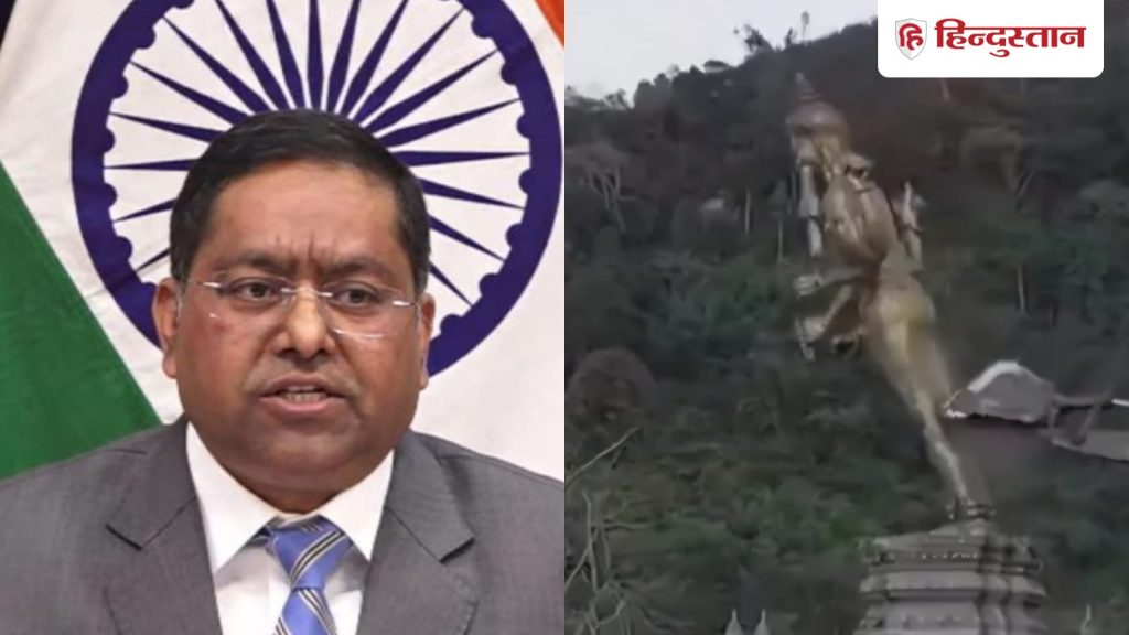 जंग के बीच इस देश में भगवान विष्णु की मूर्ति पर चलाई गई बुलडोजर, भारत ने जताया सख्त...