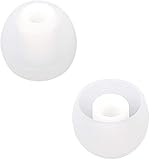 રીપ્લેસમેન્ટ ઇયરફોન સિલિકોન રબર મીડીયમ સાઈઝ 5 પેર કેપ્સ માટે Realme Boat Oppo Vivo Samsung One Plus Airpods, Earbuds, Bluetooth Neackband(10pcs Eartips) (વ્હાઈટ 10 PCS)