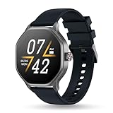 પેબલ હાઇવ ઓક્ટા ડિસ્પ્લે સ્માર્ટવોચ | BT કૉલિંગ ફંક્શનલ રોટેટિંગ ક્રાઉન | મલ્ટી સ્પોર્ટ્સ મોડ્સ | સ્લીપ મોનિટરિંગ | હેલ્થ સ્યુટ | કસ્ટમાઇઝ ઘડિયાળના ચહેરાઓ | ઇન-બિલ્ટ ગેમ્સ અને વર્લ્ડ ક્લોક - બ્લેક