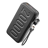 એમ્બ્રેન 20000mAh પાવરબેંક ઇન-બિલ્ડ ટાઇપ C કેબલ, 22.5W ફાસ્ટ ચાર્જિંગ, યુએસબી અને ટાઇપ સી આઉટપુટ, પાવર ડિલિવરી, આઇફોન, એન્ડ્રોઇડ મોબાઇલ અને ટેબ્લેટ્સ માટે ઝડપી ચાર્જ, ઇયરબડ્સ, (સ્ટાઇલો એન20, બ્લેક)