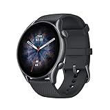 Amazfit GTR 3 Pro 46mm સ્માર્ટ વૉચ સાથે BT ફોન કૉલ્સ, બ્લડ પ્રેશર મોનિટરિંગ, 1.45”AMOLED ડિસ્પ્લે, 24/7 હાર્ટ રેટ ટ્રેકિંગ, એલેક્સા, GPS, વાઇફાઇ, 12-દિવસની બેટરી લાઇફ, 150 સ્પોર્ટ્સ મોડ્સ (અનંત બ્લેક)