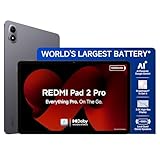 રેડમી પૅડ 2 પ્રો [Smartchoice] | 12000mAh | Snapdragon 7s Gen 4 |12.1-ઇંચ, 2.5K ડિસ્પ્લે |83+ દિવસો સ્ટેન્ડબાય |HyperOS 2 |120Hz| ડોલ્બી વિઝન એટમોસ | Wi-Fi 6| AI સંચાલિત | 8GB,128GB |ગ્રાફાઇટ ગ્રે