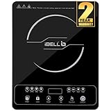 iBELL 20YO ઇન્ડક્શન કૂકટોપ 2000 W ડબલ/સિંગલ કોઇલ ઇલેક્ટ્રિક સ્ટોવ ફુલ ટચ કંટ્રોલ સાથે, ઓટો શટ-ઓફ અને ઓવરહિટ પ્રોટેક્શન, ક્રિસ્ટલ ગ્લાસ સરફેસ, 1+1 વર્ષની વોરંટી