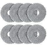 Roborock QV 35A/Saros 10R/Q Revo/Qrevo S/Qrevo Pro/Qrevo Plus/Qrevo Master/Qrevo Slim/Qrevo Curv/Qrevo Edge રોબોટ વેક્યુમ ક્લીનર, સ્પિન ક્લીનિંગ પેડ્સ રિપ્લેસમેન્ટ એસેસરીઝ સેટ માટે 8 પૅક મોપ પેડ્સ