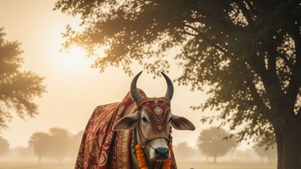 पालतू गाय की बैंड-बाजों संग निकली शव यात्रा, किसान ने किया अंतिम संस्कार | Farmer&rsquo;s Cow Funeral Turns Emotional in...