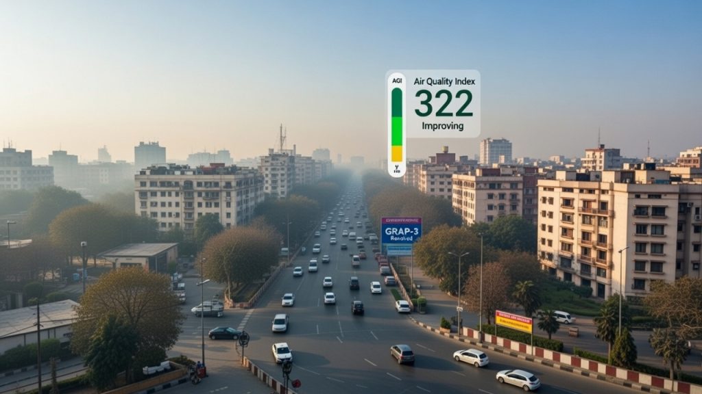दिल्ली को प्रदूषण से राहत, AQI में सुधार के बाद GRAP-3 की पाबंदियां हटीं; अलर्ट अभी...