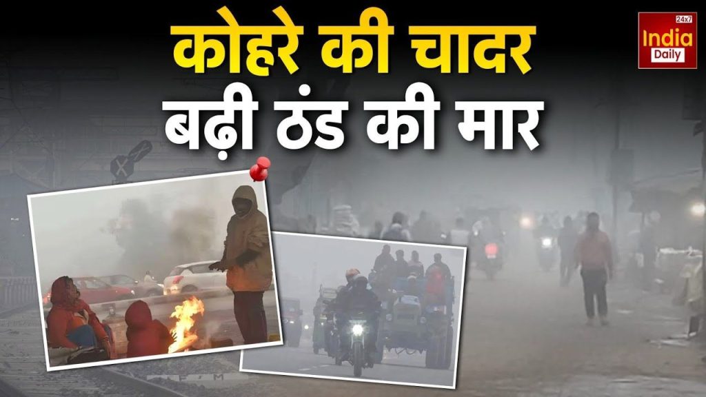 भारत में कड़ाके की ठंड और कोहरे का कहर, दिल्ली-NCR सहित कई राज्यों पर असर | India Cold Wave Alert Dense Fog and Freezing Temperatures Hit Delhi NCR and Northern States...