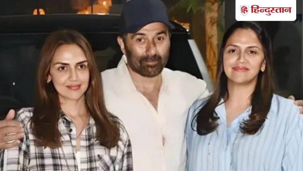 सनी देओल का साथ देने आईं ईशा और अहाना, धर्मेंद्र के निधन के बाद पहली बार साथ...