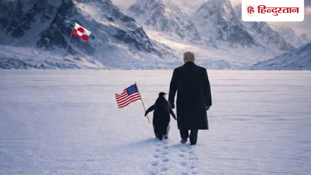 मीम्स के सहारे ग्रीनलैंड जीतेंगे ट्रंप? वाइट हाउस ने पेंगुइन ट्रेंड के साथ शेयर की...