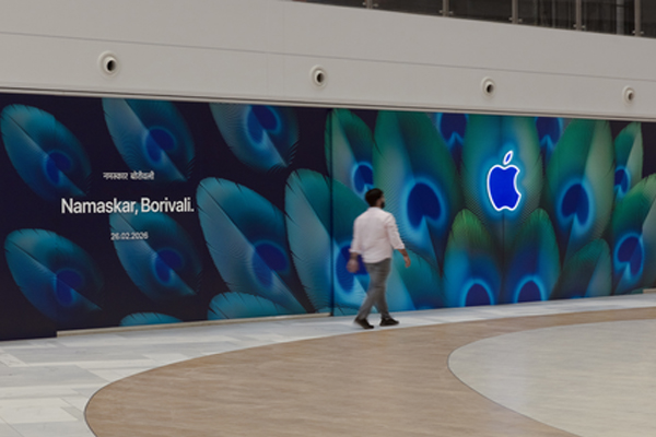 અમેરિકન ટેક જાયન્ટ Apple 26 ફેબ્રુઆરીએ ભારતમાં તેનો છઠ્ઠો સ્ટોર ખોલશે. अमेरिकी टेक दिग्गज कंपनी एप्पल 26 फरवरी को भारत में खोलेगी अपना छठा स्टोर