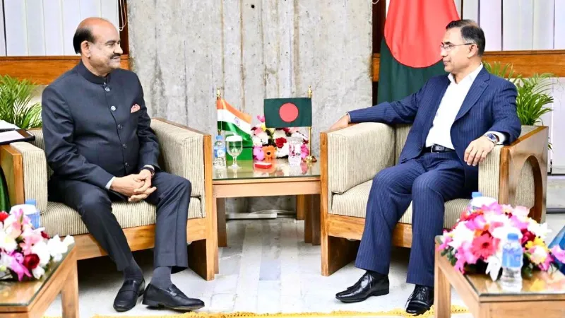 લોકસભાના સ્પીકર ઓમ બિરલાએ બાંગ્લાદેશના નવા વડાપ્રધાન તારિક રહેમાન સાથે મુલાકાત કરી… Lok Sabha Speaker Om Birla Bangladesh new Prime Minister Tariq Rahman handed over PM Modi message