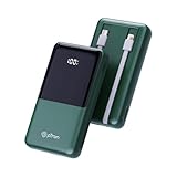 pTron Dynamo Power 20000mAh 22.5W સુપર ફાસ્ટ ચાર્જિંગ, ક્વિક ચાર્જ અને 20W પાવર ડિલિવરી સાથે USB Type-C ઇનપુટ પાવર બેંક, બિલ્ટ-ઇન ચાર્જિંગ કેબલ્સ, 4 આઉટપુટ, ટાઇપ-C ઇનપુટ/આઉટપુટ પોર્ટ (ગ્રીન)