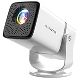 E GATE Atom 3X Projector 4k ultra HD, Full HD 1080p મૂળ, રૂમ માટે સ્વચાલિત હોમ પ્રોજેક્ટર | 300 ISO | રોટેટેબલ ડિઝાઇન | એન્ડ્રોઇડ નેટફ્લિક્સ, પ્રાઇમ | ARC-HDMI, USB, WiFi-6, BT, સ્ક્રીન મિરરિંગ, Egate