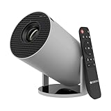 Zebronics PixaPlay® 73 Android Smart Projector, 720p Native, Support 4K, OTT Apps (Netflix, PrimeVideo, Hotstar), 200° Rotatable, 3300 Lumens, Auto Keystone, Miracast, 3W સ્પીકર, 130" વાઇફાઇ | સ્ક્રીન,