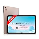 acer Iconia Tab iM10-22 | 10.36" 2K IPS ડિસ્પ્લે, ક્વાડ સ્પીકર્સ, 8GB RAM + 256GB સ્ટોરેજ, 16MP રીઅર + 8MP ફ્રન્ટ કેમેરા, ફિંગરપ્રિન્ટ રીડર, Wi-Fi + 4G LTE(કોલિંગ), Android 14, સ્લિમ મેટલ બોડી, ગોલ્ડ