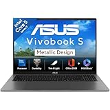 ASUS Vivobook S16,14th Gen, Intel Core 5-210H,મેટાલિક ડિઝાઇન લેપટોપ(Intel UHD iGPU/16GB RAM/512GB SSD/FHD+/16""/144Hz/Windows 11/M365 Basic(1Year)/20Mte* ગ્રે/1.7Kg) S3607VA-RP113WS