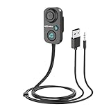 હેન્ડ્સફ્રી કૉલિંગ, મ્યુઝિક સિસ્ટમ માટે પોર્ટ્રોનિક્સ AUTO 12 ઇન-કાર બ્લૂટૂથ રીસીવર, બધા સ્માર્ટફોનને સપોર્ટ કરે છે (બ્લેક)