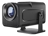 Steepify HY320 Mini Projector – Android 11, Wi-Fi 6 અને Bluetooth 5.0 સાથે 4K નેટિવ (4K સપોર્ટ) સ્માર્ટ પોર્ટેબલ પ્રોજેક્ટર, રિમોટ કંટ્રોલર ઓટો કીસ્ટોન, HDMI/USB, હોમ સિનેમા અને આઉટડોર ઉપયોગ (બ્લેક)