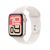 Apple Watch SE 3 GPS + સ્ટારલાઇટ સ્પોર્ટ બેન્ડ સાથે સેલ્યુલર 44mm સ્ટારલાઇટ એલ્યુમિનિયમ કેસ - S/M