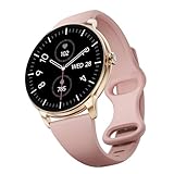 મહિલાઓ માટે બોટ ક્રોમ આઇરિસ ફેશન સ્માર્ટ વોચ - એલિગન્ટ અલ્ટ્રા-સ્લીક ડાયલ, લાઇટ-વેઇટ મેટલ બોડી, 1.32" AMOLED ડિસ્પ્લે, 1000 Nits, AOD, મહિલા વેલનેસ ટ્રેકિંગ વોચ (રોઝ પિંક)