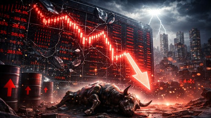 સેન્સેક્સ-નિફ્ટીમાં તેજી! 1.5% ના ઘટાડા પછી બજાર બંધ – આ 4 કારણોસર થયું વેચાણ सेंसेक्स-निफ्टी धड़ाम! 1.5% टूटकर बंद हुआ बाजार - इन 4 वजहों से हुई बिकवाली