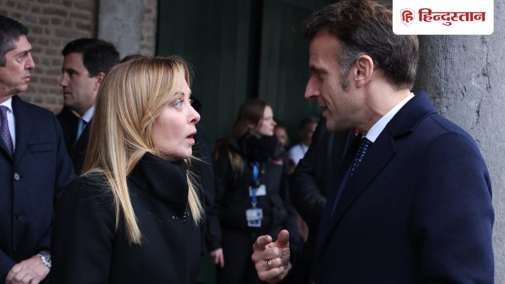 दूसरे देशों पर कमेंट करना बंद कीजिए, भारत दौरे पर आए मैक्रों ने मेलोनी पर...