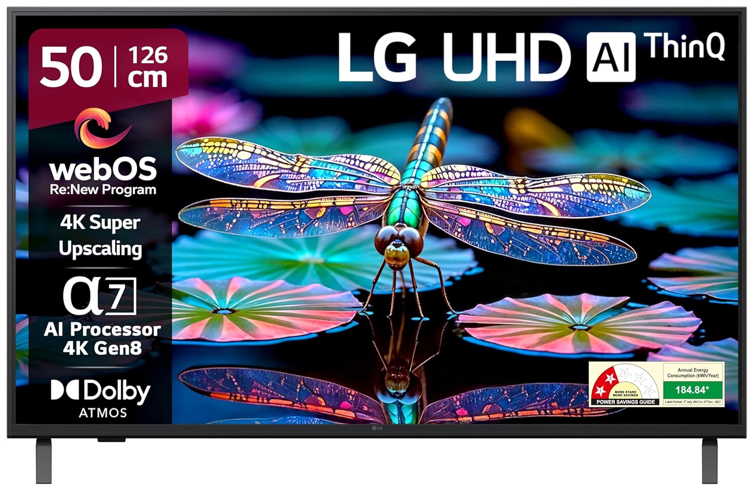 LG 50 ઇંચ UA82 સિરીઝ 4K અલ્ટ્રા એચડી સ્માર્ટ વેબઓએસ એલઇડી ટીવી 50UA82006LA 