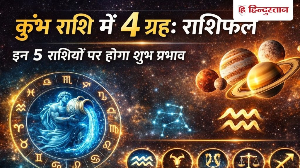 कुंभ राशि में आने वाले हैं 4 ग्रह, इन 5 राशियों का शुरू होगा अच्छा...