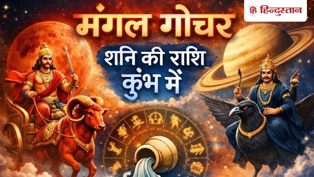 शनि की राशि कुंभ में मंगल गोचर: 23 फरवरी 2026 को बदलेगी चाल, राशियों पर दिखेगा...