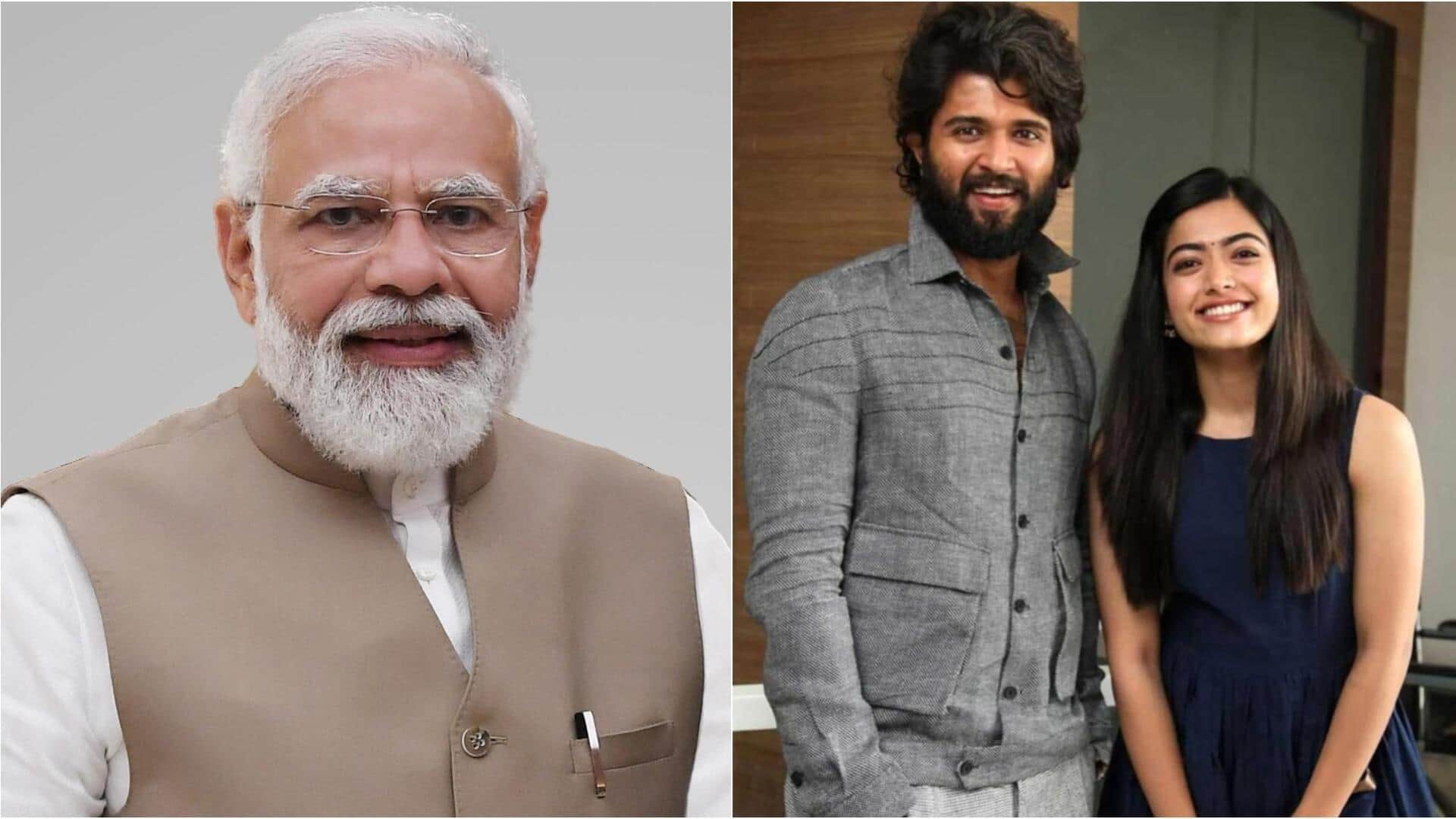 રશ્મિકા મંદન્ના અને વિજય દેવરાકોંડાએ વડાપ્રધાન નરેન્દ્ર મોદીના આશીર્વાદ મેળવ્યા હતા