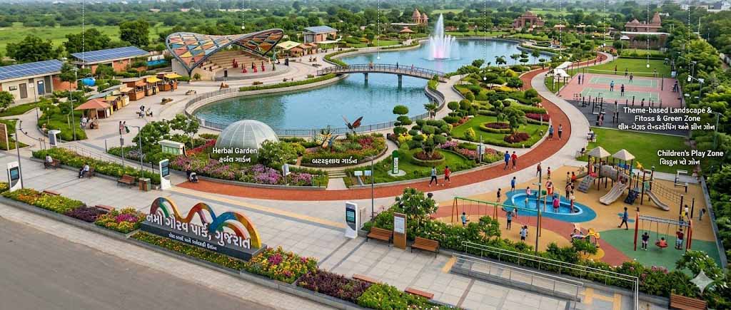 ગુજરાત રાજ્યની મહાનગરપાલિકાઓમાં વિકસિત થશે થીમ-આધારિત નમો ગૌરવ પાર્ક ગુજરાત રાજ્યની મહાનગરપાલિકાઓમાં વિકસિત થશે થીમ-આધારિત ‘નમો ગૌરવ પાર્ક’