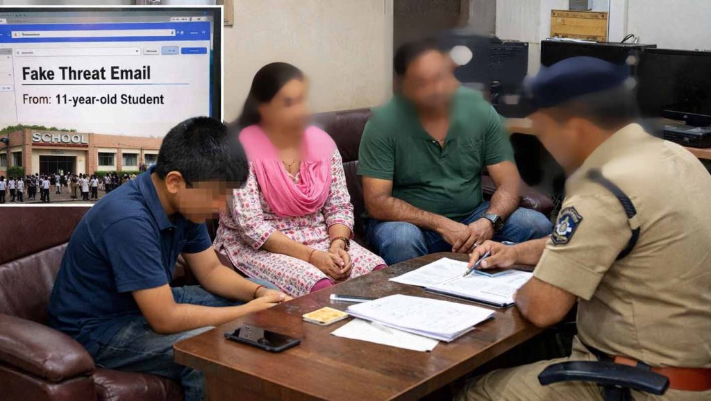 ધો.પના બાળકે વડોદરાની સ્કૂલને બોમ્બની ધમકીનો મેઈલ કર્યાનો ઘટસ્ફોટ ધો.પના બાળકે વડોદરાની સ્કૂલને બોમ્બની ધમકીનો મેઈલ કર્યાનો ઘટસ્ફોટ