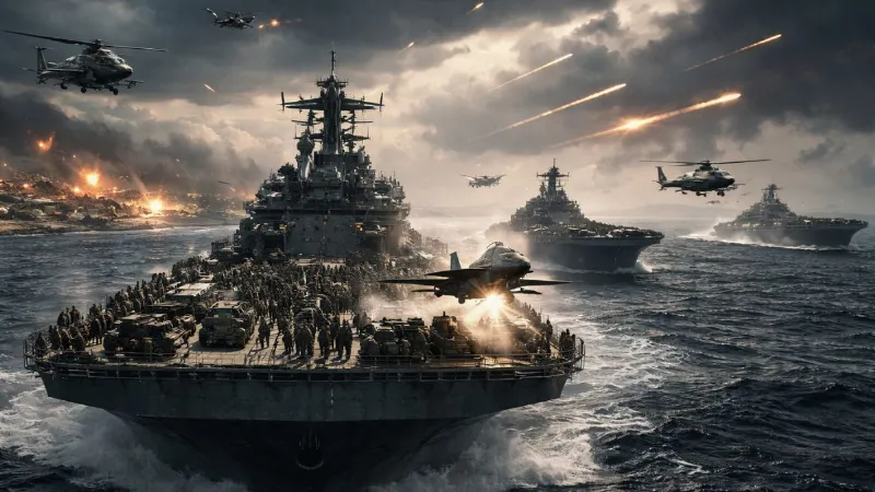 અમેરિકાના 3 નવા યુદ્ધ જહાજ ઈરાન તરફ આગળ વધી રહ્યા છે, આધુનિક હથિયારો સાથે 4000 સૈનિકો… 3 new American warships heading towards Iran 4000 soldiers deployed