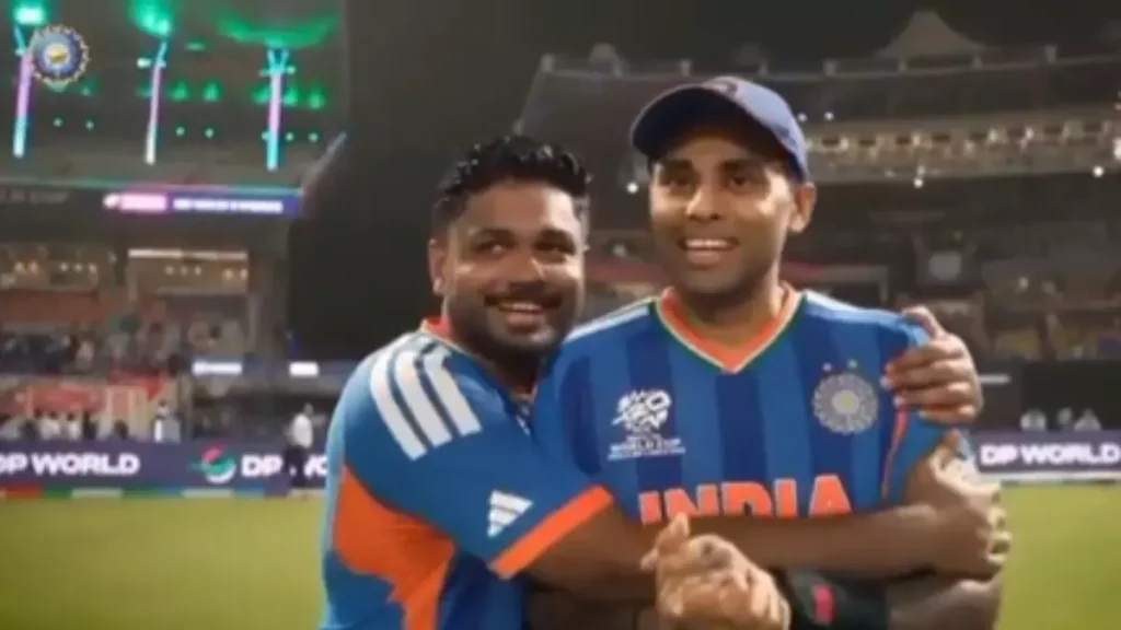 अब रुलाएगा क्या पगले': IND के T20 WC S/F जीतने के बाद सैमसन ने स्काई किया