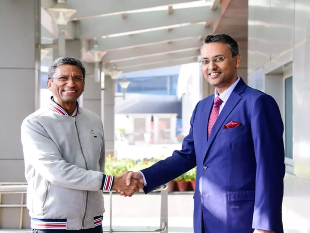 सेशेल्स के विदेश मंत्री फाउरे रायसीना डायलॉग 2026 में हिस्सा लेने के लिए...