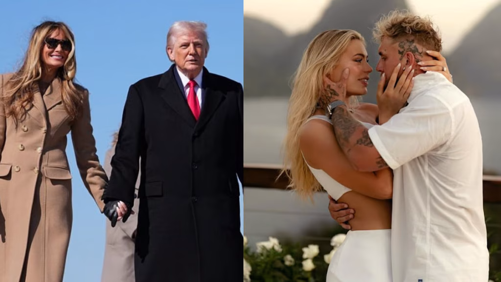 US-Iran-Israel War: अमेरिकी राष्ट्रपति डोनाल्ड ट्रंप और जेक पॉल ने मेलानिया ट्रंप और...
