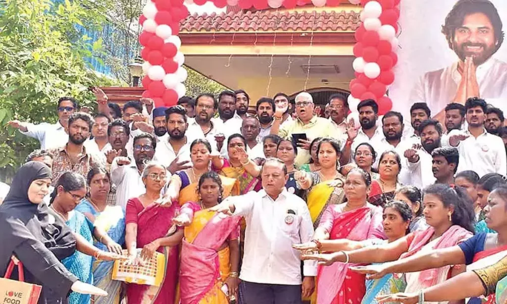 Andhra: जन सेना ने स्थापना दिवस मनाया