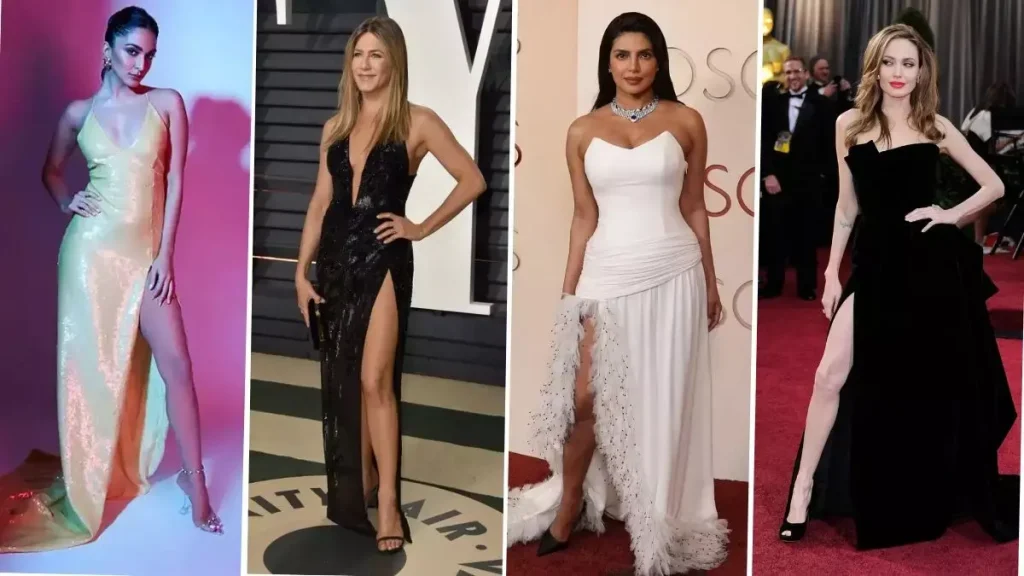 सेलिब्रिटीज़ की तरह Thigh-High Slit Dresses आराम से पहनने के टिप्स