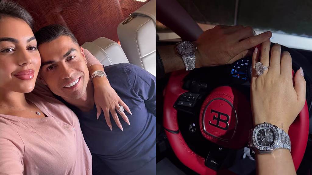 Cristiano Ronaldo और Georgina Rodriguez ने $20 मिलियन+ की हीरे की अंगूठी और लग्ज़री घड़ियाँ