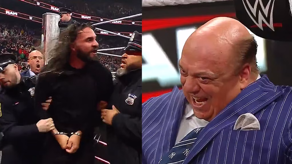 पॉल हेमन के तीखे प्रोमो से हंगामा, सेथ रॉलिंस WWE रॉ पर गिरफ्तार, VIDEO